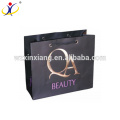 Hot customized waterproof customized size branded paper bag,black printed paper bag